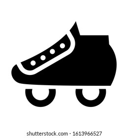 roller skate icon isolated sign symbol vector illustration - high quality black style vector icons
