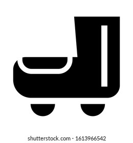 roller skate icon isolated sign symbol vector illustration - high quality black style vector icons
