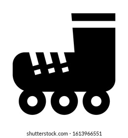 roller skate icon isolated sign symbol vector illustration - high quality black style vector icons
