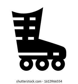 roller skate icon isolated sign symbol vector illustration - high quality black style vector icons

