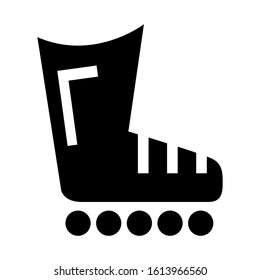 roller skate icon isolated sign symbol vector illustration - high quality black style vector icons
