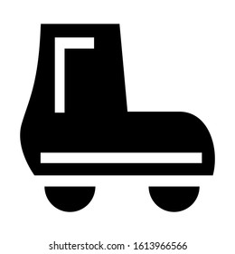 roller skate icon isolated sign symbol vector illustration - high quality black style vector icons
