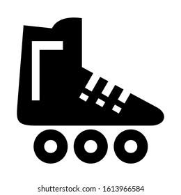 roller skate icon isolated sign symbol vector illustration - high quality black style vector icons
