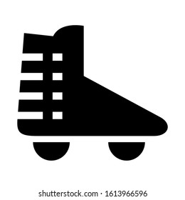 roller skate icon isolated sign symbol vector illustration - high quality black style vector icons
