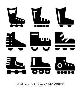 roller skate icon isolated sign symbol vector illustration - Collection of high quality black style vector icons
