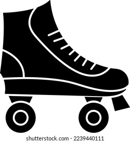 Roller skate icon line symbol. Premium quality isolated rollerskating on white background 
