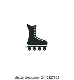 Roller skate icon line symbol Vector