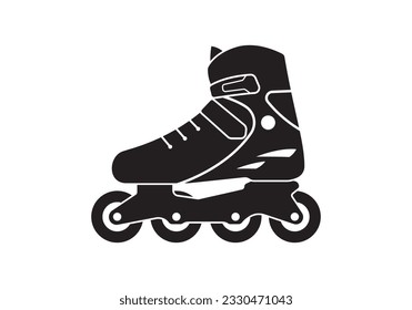 Roller skate icon. Modern roller skate symbol. Vector illustration.