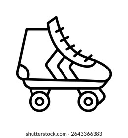 Roller skate icon on white background