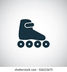 roller skate icon, on white background
