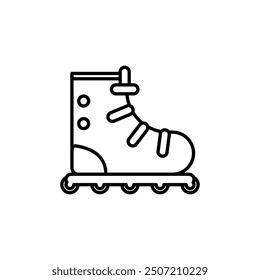 Roller skate icon. Premium quality isolated rollerskating element in trendy style. vector icon editable. Perfect for web and app interfaces, infographics, etc.