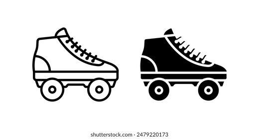 Roller skate icon set. for mobile concept and web design. vector illustration