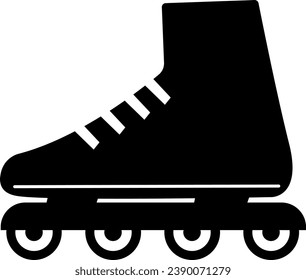Roller skate icon sign. Fitness signs and symbols.