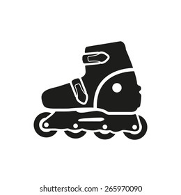 The roller skate icon. Skates symbol. Flat Vector illustration