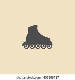 The roller skate icon. Skates symbol