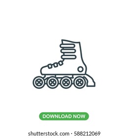 Roller skate icon vector