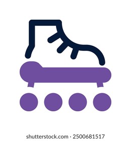 roller skate icon. vector dual tone icon for your website, mobile, presentation, and logo design.