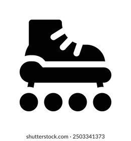 roller skate icon. vector glyph icon for your website, mobile, presentation, and logo design.