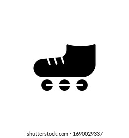 roller skate icon vector illustration. roller skate icon glypgh style design