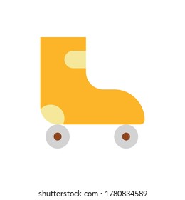 roller skate icon vector illustration flat style. summer icon set.