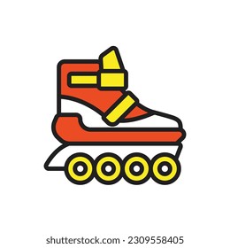 Roller Skate Icon Vector Illustration