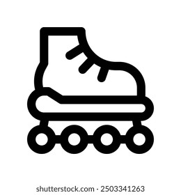 roller skate icon. vector line icon for your website, mobile, presentation, and logo design.