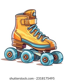 roller skate Illustration on white background