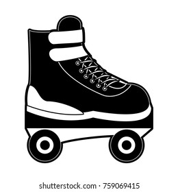 Roller skate isolated