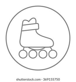 Roller skate line icon.
