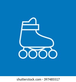 Roller skate line icon.
