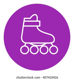 Roller skate line icon.