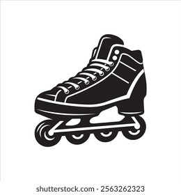 Roller skate shoe vector illustration