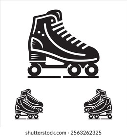 Roller skate shoe vector illustration