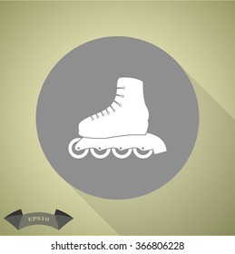 Roller skate sport icon