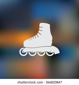 Roller skate sport icon