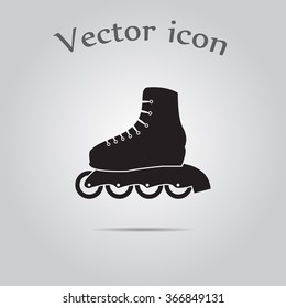 Roller skate sport icon