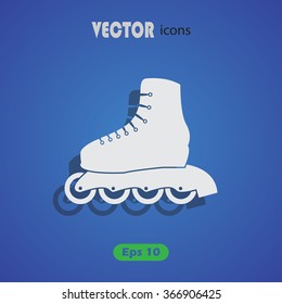 Roller skate sport icon