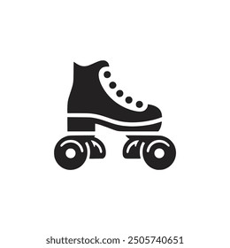 roller skate sport logo vector illustration template design