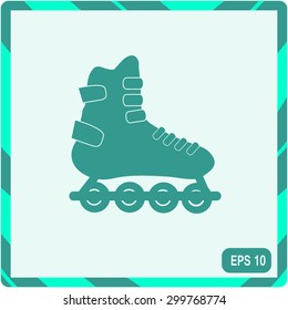 roller skate symbol - vector illustration. eps 10