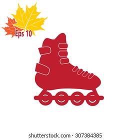 roller skate symbol - vector illustration. eps 10
