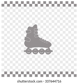 Roller skate symbol. Vector illustration.