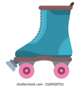 Roller skate vector cartoon illustration isolated on a white background.