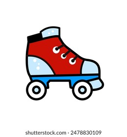 roller skate - vector icon	