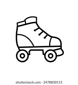 roller skate - vector icon	