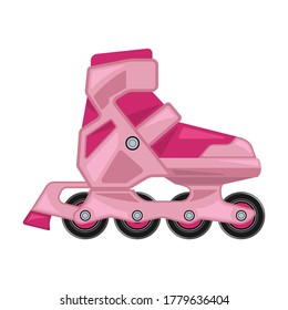 Roller skate vector icon.Cartoon vector icon isolated on white background roller skate.