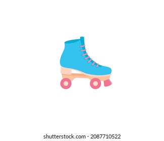 Roller Skate vector isolated icon. Emoji illustration. Roller Skate vector emoticon