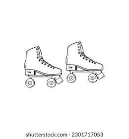 roller skates concept vector illustration