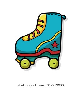 Roller skates doodle