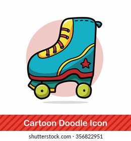 Roller skates doodle