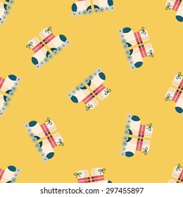 Roller skates flat icon,eps10 seamless pattern background